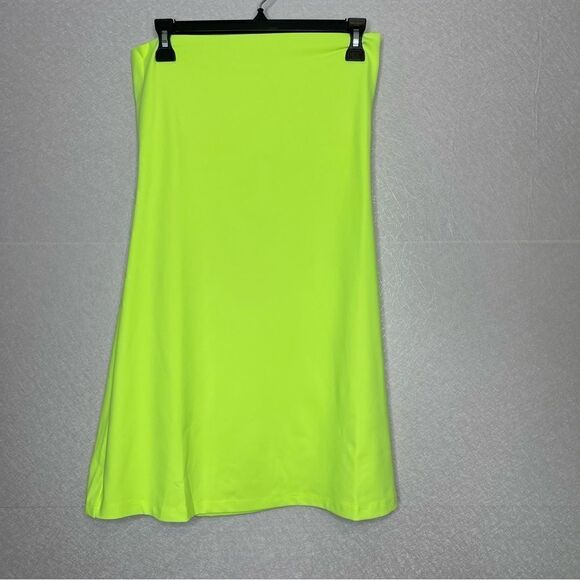 Susana Monaco Neon Yellow Strapless Tube Mini Dress L - Picture 2 of 5